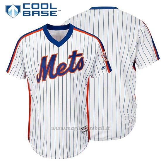 Maglia Baseball Uomo New York Mets Majestic Bianco Cool Base